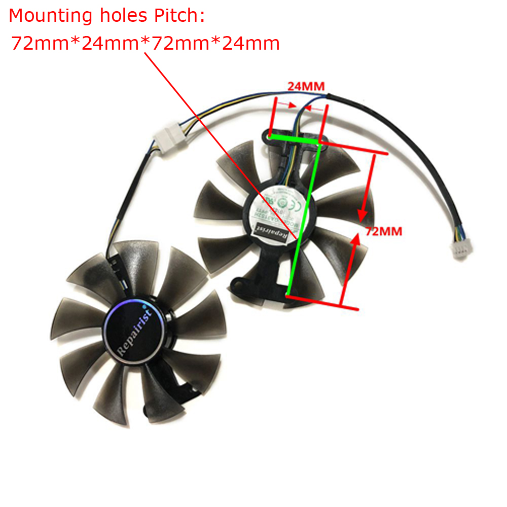 2Pcs/Set,GA91S2H,Video Card Fa - đánh giá và giá Rx 580 8Gb 2048Sp Gpu