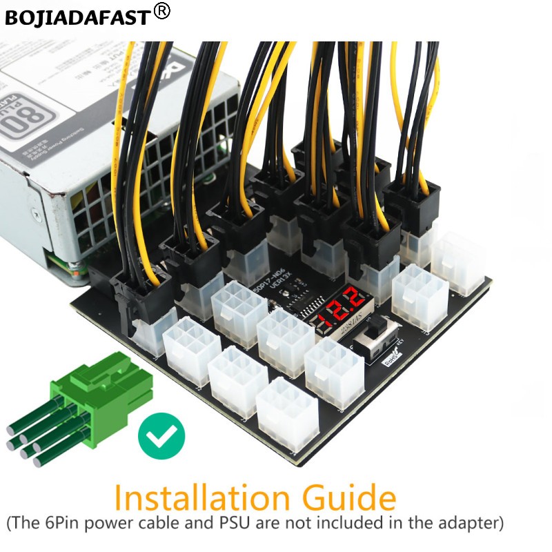 17 * PCI-E 6Pin Connector Serv - đánh giá và giá 2400W Server Psu Breakout Board